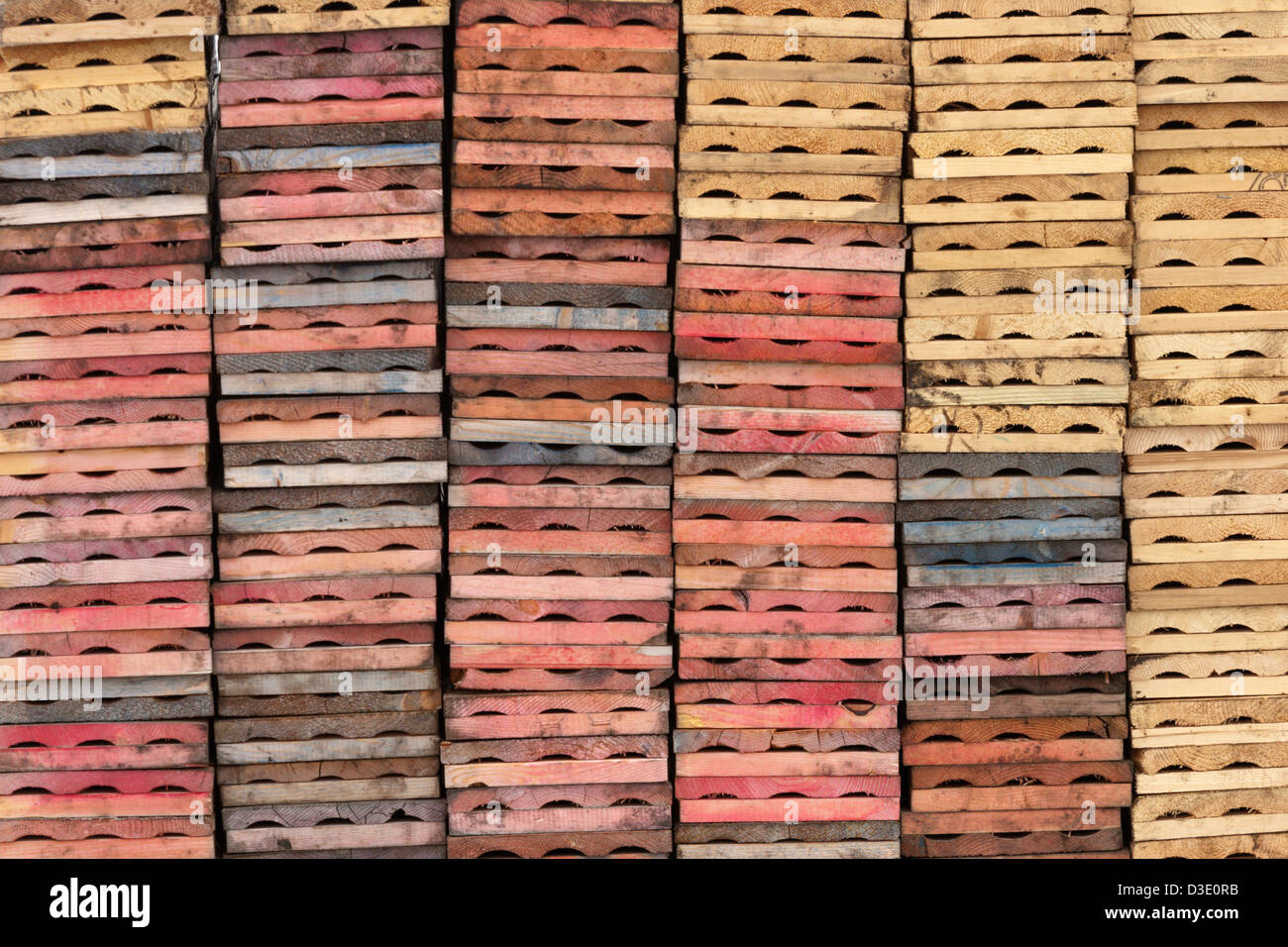 Bohren Sie Kern-Boxen Holz bohren Arktis gewinnenlager Stockfoto