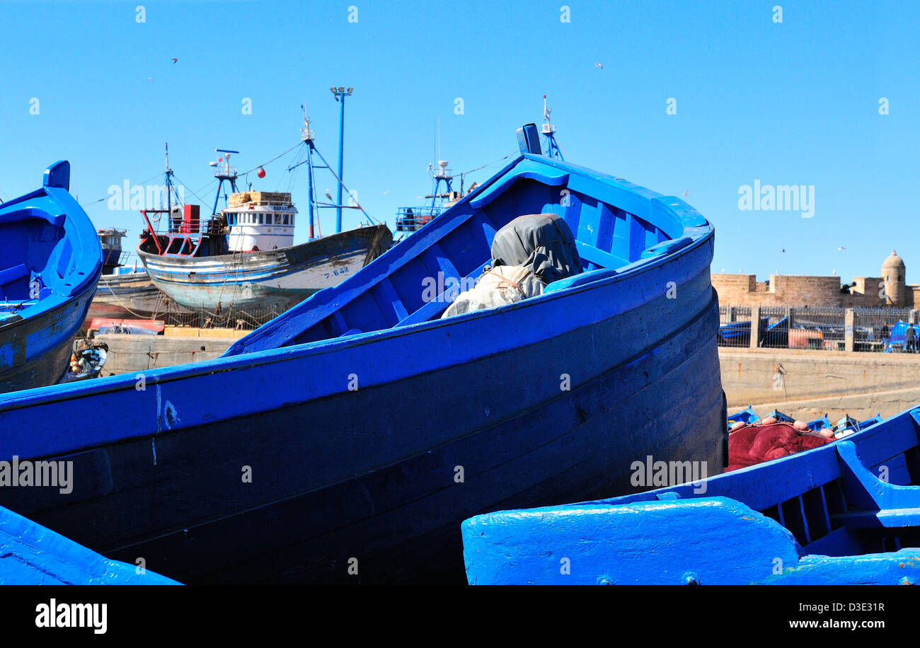 Essaouira Hafen, der Skala du Port, Essaouira, Marokko Stockfoto