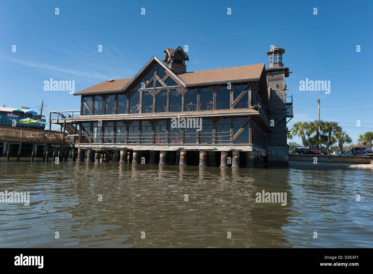 Cedar Key Ocean front Hotel Florida, USA Stockfoto