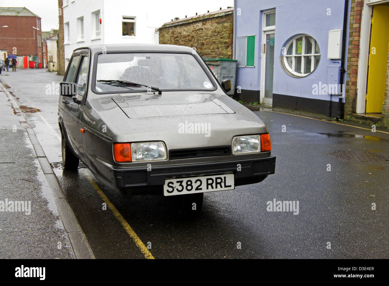 ein reliant Robin 3-Wheeler-Auto Stockfoto