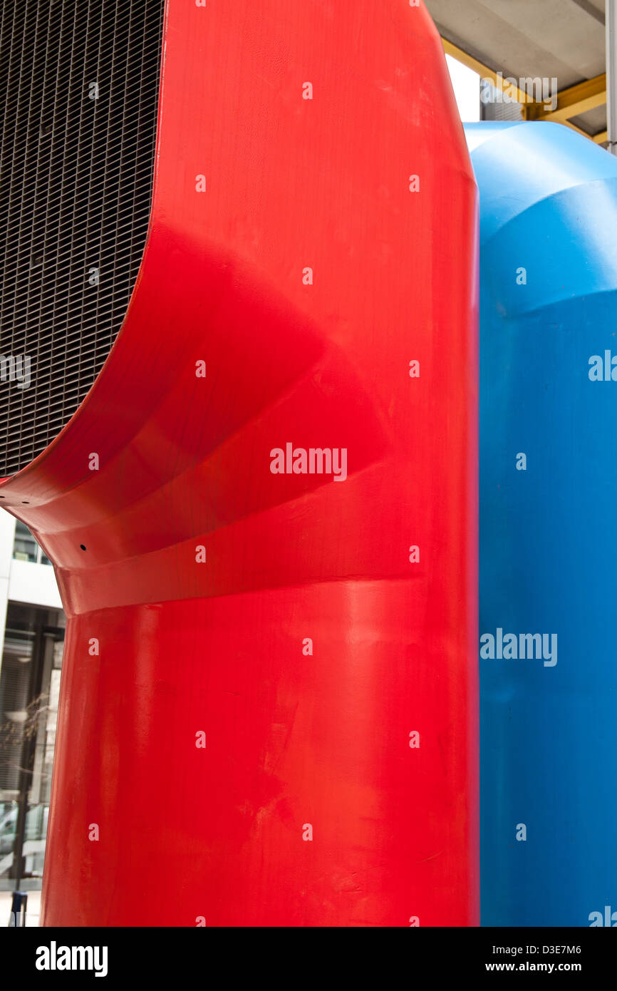 rot und blau Stockfoto