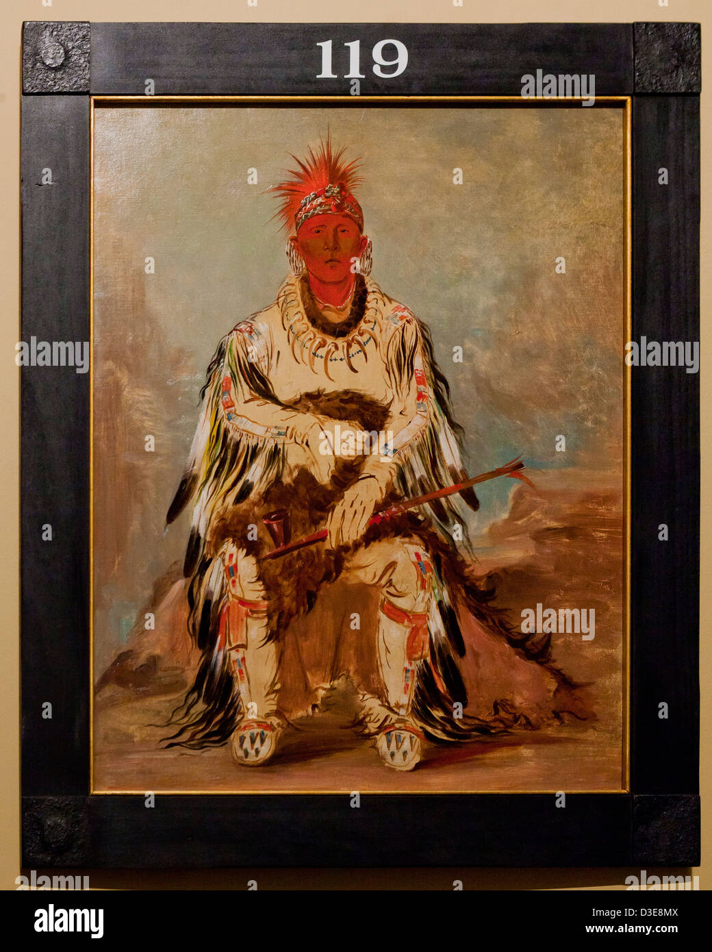 Keiner Weise Ke Sug Gah, Otoe Jiwere Nutachi Indian chief von George Catlin Stockfoto