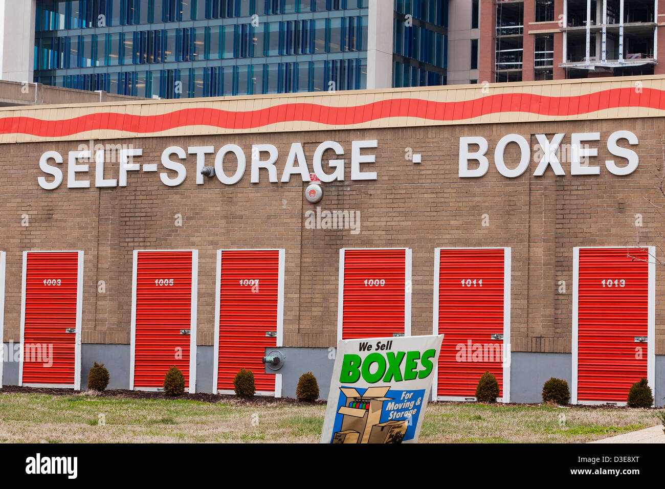Self storage Stockfoto