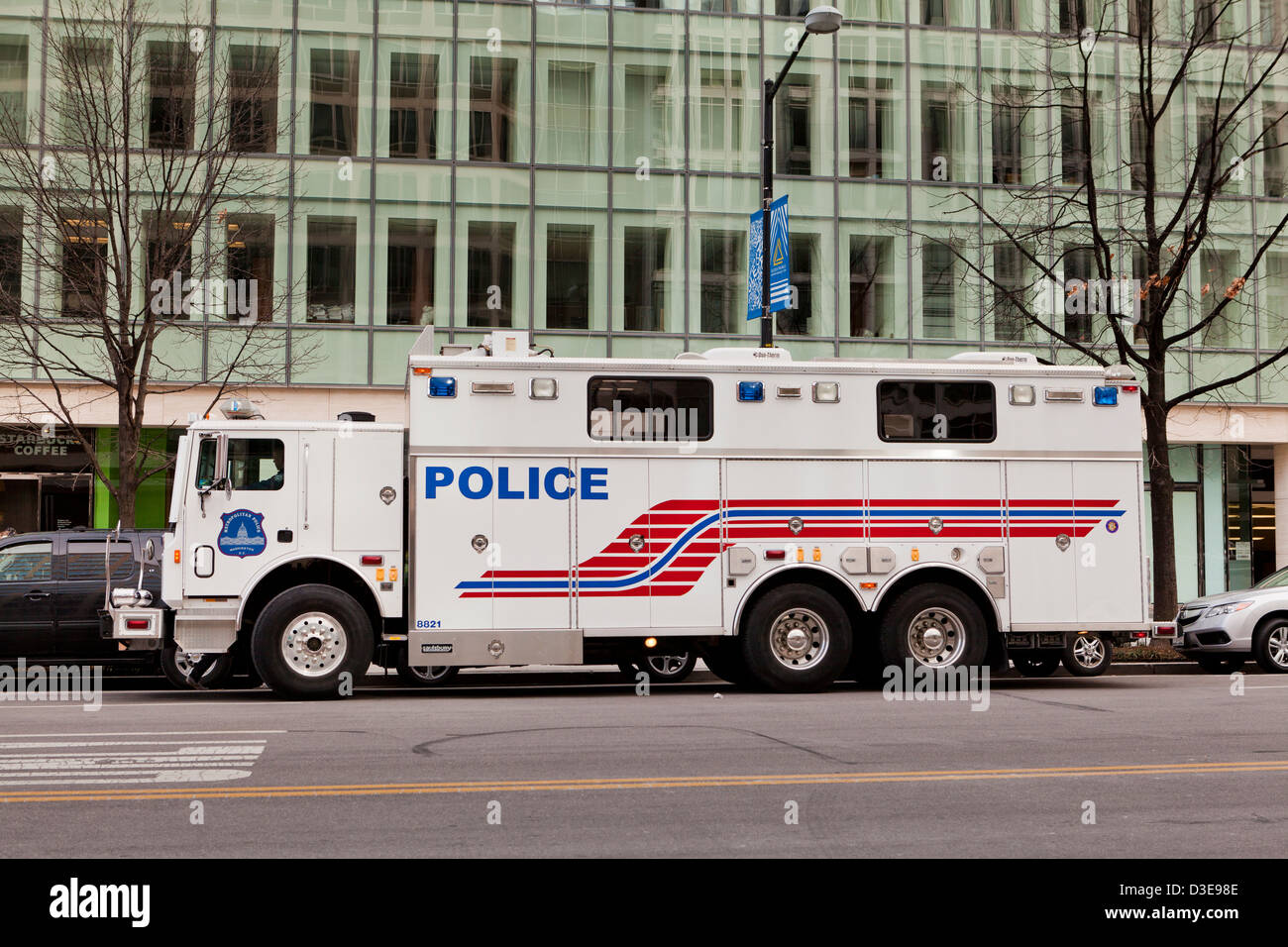 Command Center Mannschaftswagen - Washington, DC USA Stockfoto