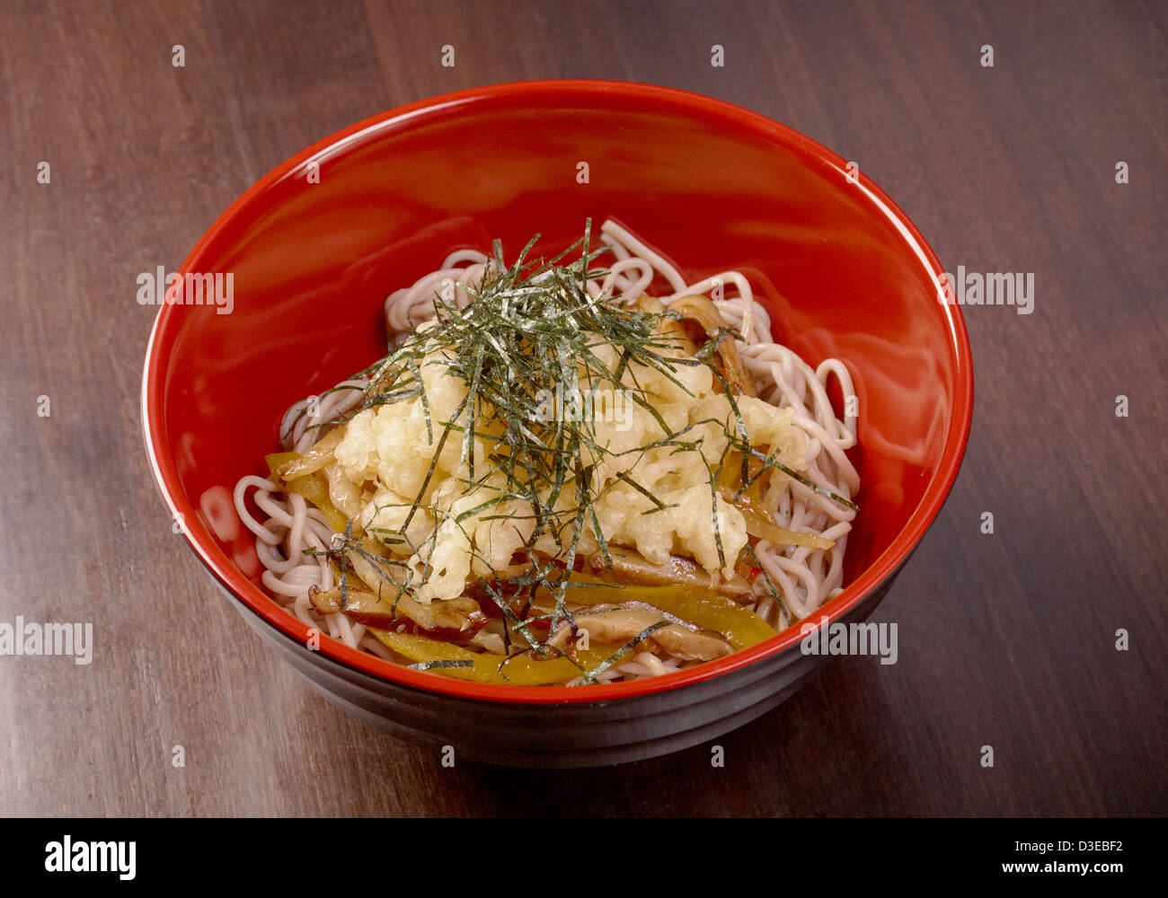 Nudeln mit Pilz Stockfoto