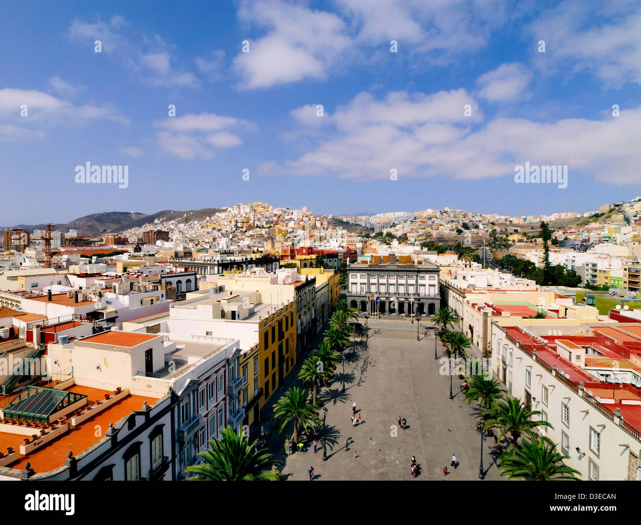 Las Palmas, Blick vom Turm der Kathedrale, Gran Canaria, Kanarische Inseln, Spanien Stockfoto