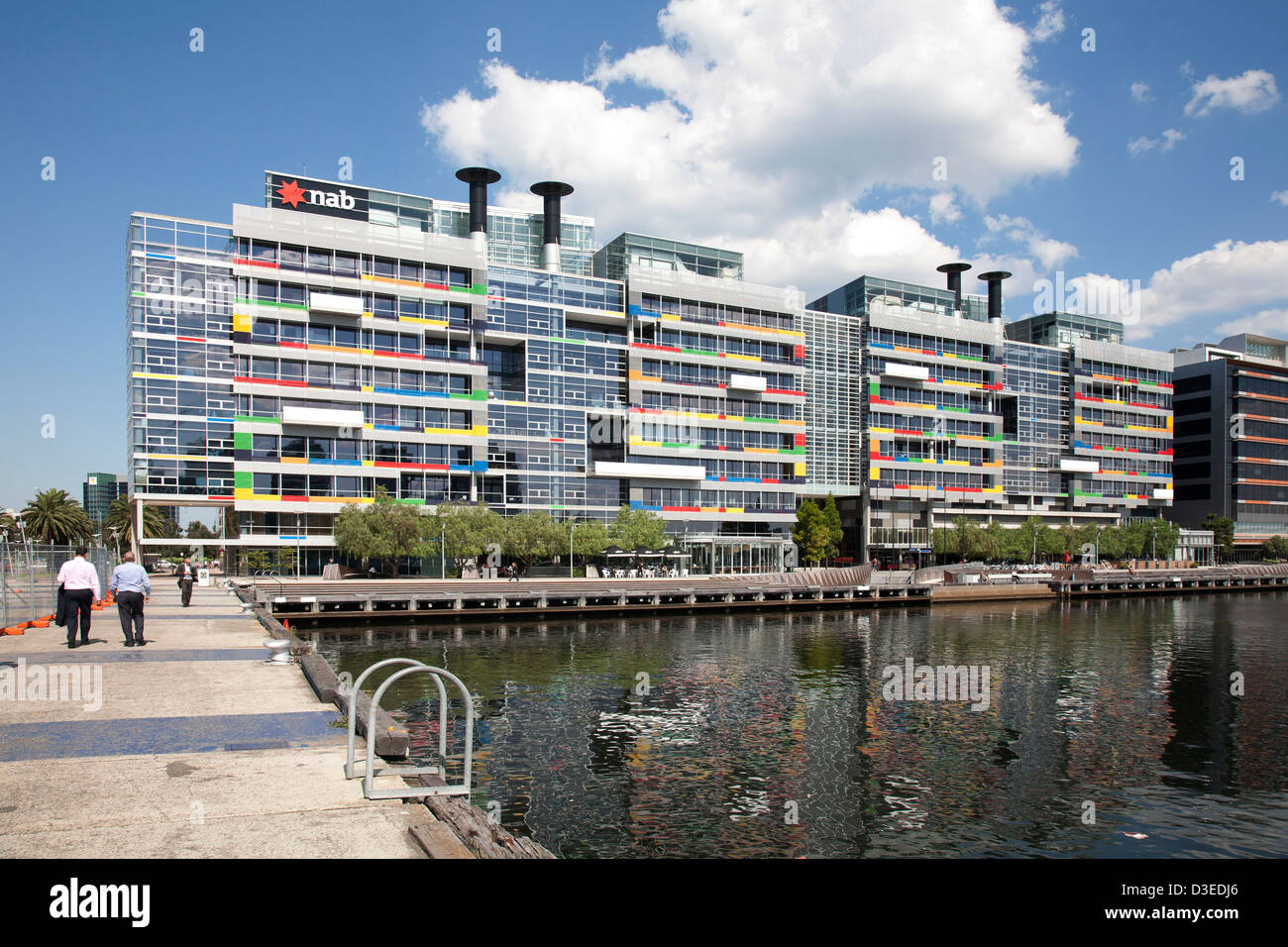 Das umweltfreundliche National Australia Bank Gebäude bei Docklands Melbourne Victoria Australia Stockfoto