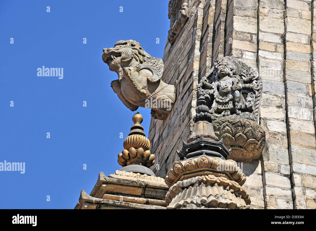 Tempeldetails, Durbar Square, Bhaktapur, Nepal, Asien Stockfoto