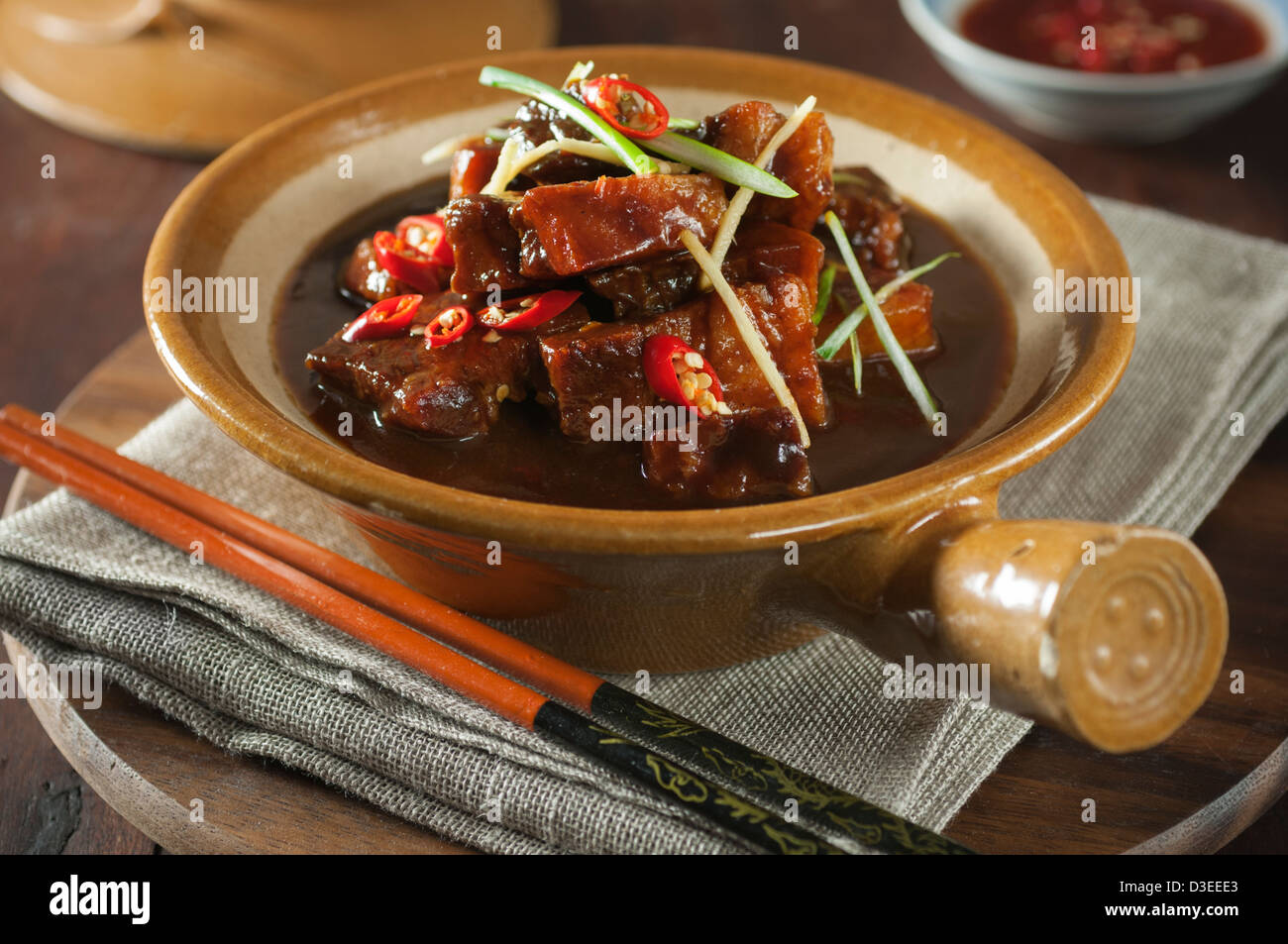 Doppelt gekocht Schweinefleisch chinesisches Essen Stockfoto