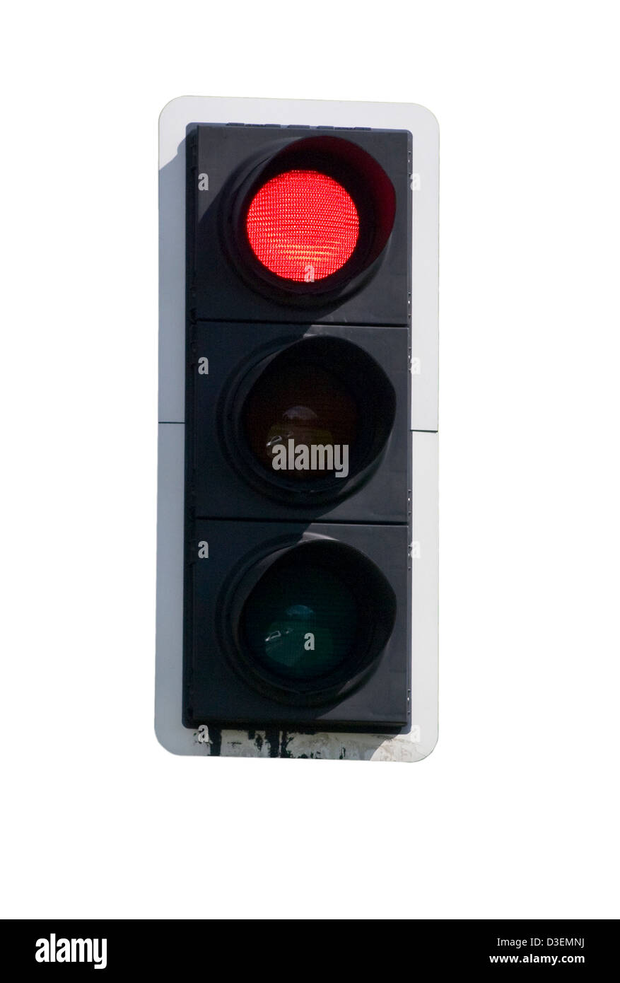Ampel auf rot Stockfoto