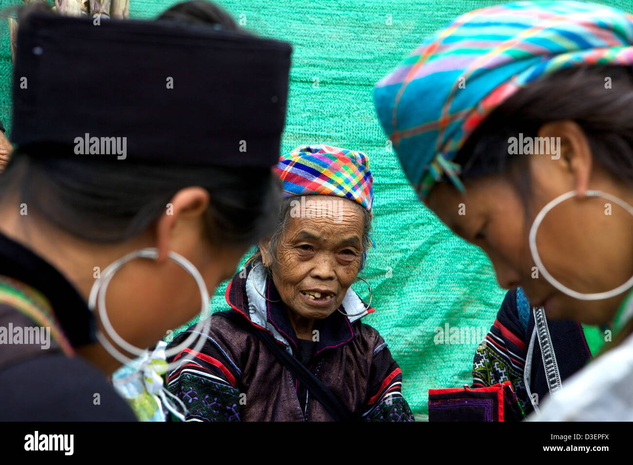 H'Mong´s Frauen, Sapa. Vietnam. Stockfoto