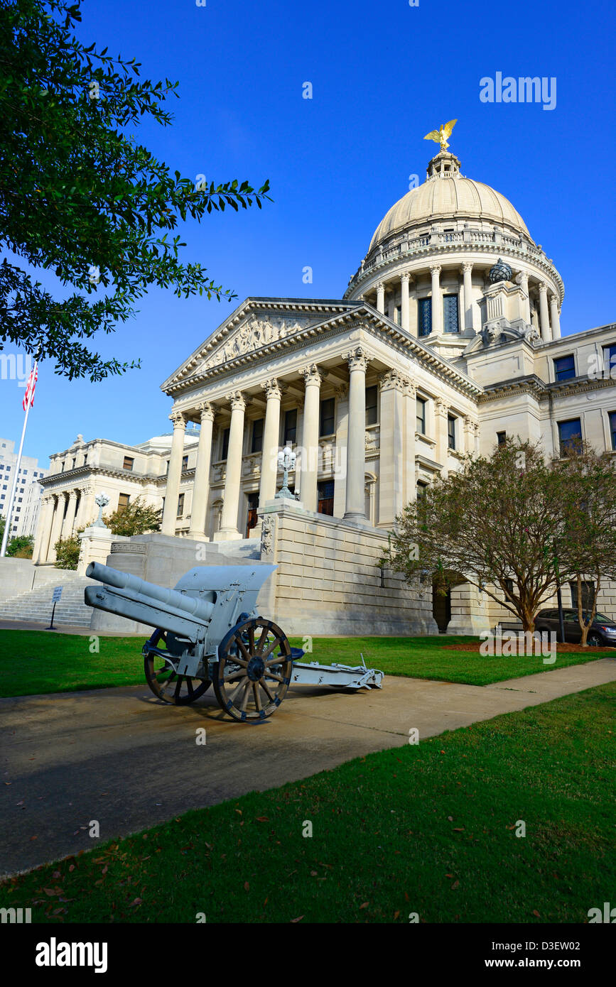 Jackson Mississippi MS US State Capitol Building Stockfoto