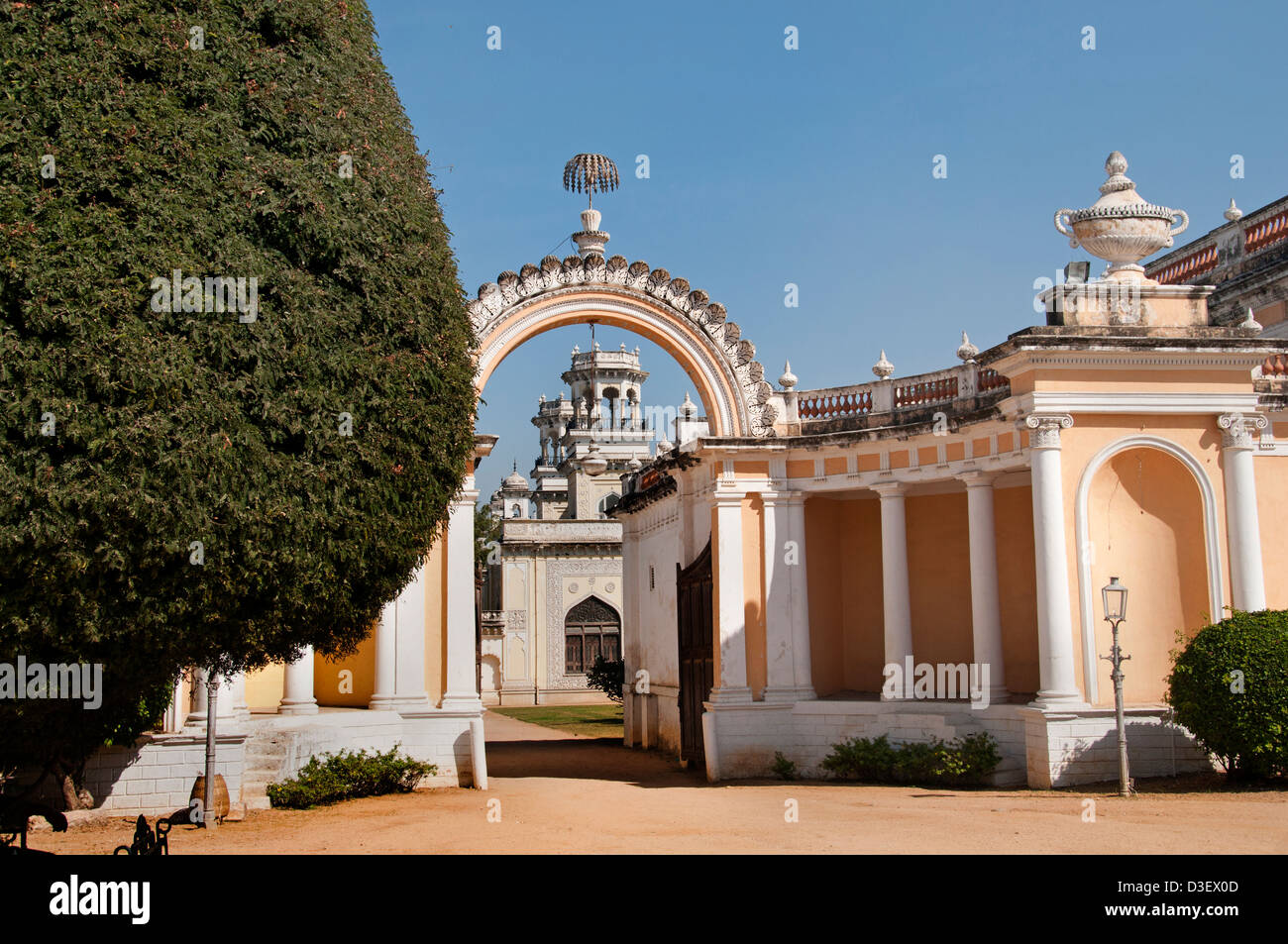 Chowmahalla Palast oder Chowmahallat (4 Paläste) 1750 Asaf Jahi-Dynastie Residenz des Nizam - Hyderabad Indien Andhra Pradesh Stockfoto