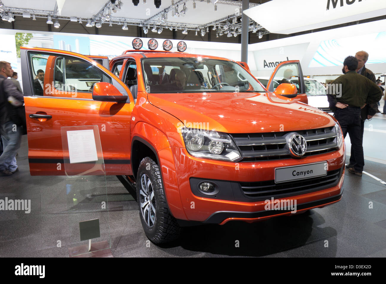 Neue Volkswagen Amarok Canyon Abholung der IAA IAA Nutzfahrzeuge 2012. Hannover, Deutschland Stockfoto