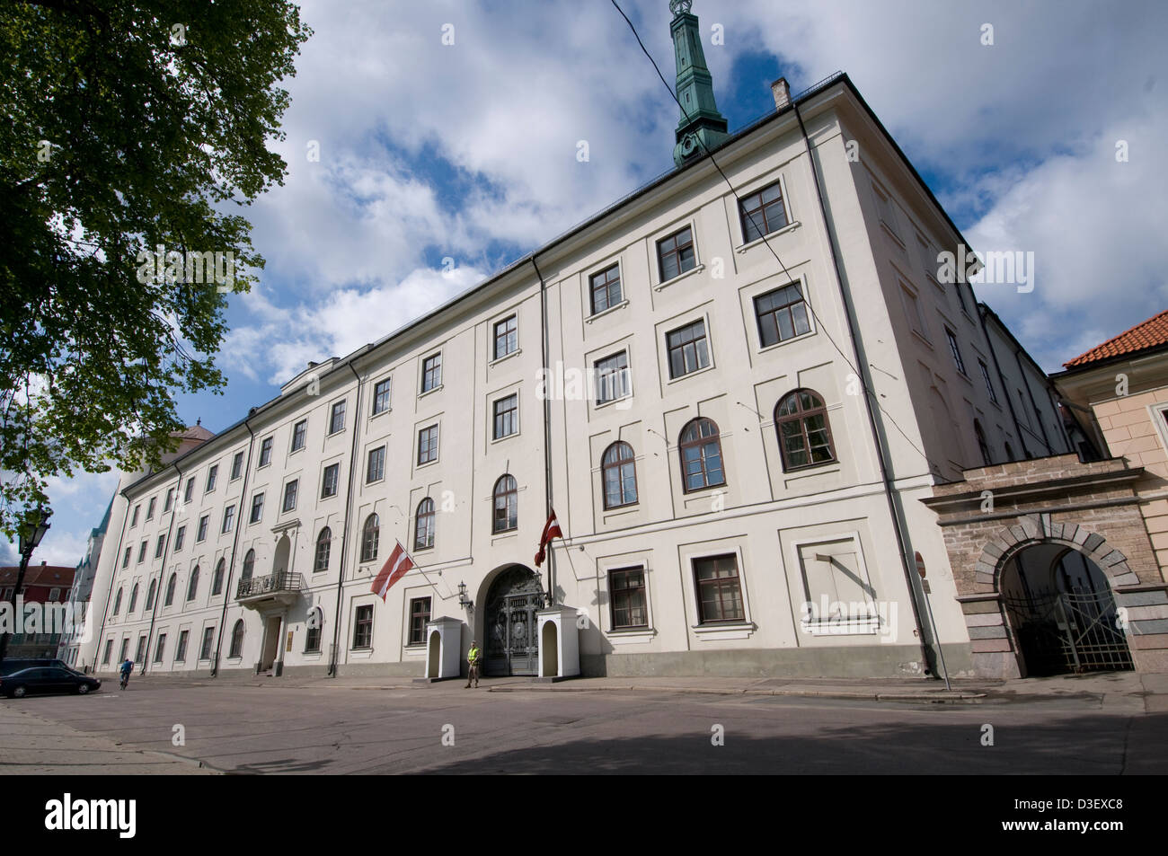 Der lettische Staatspräsident offizielle Residenz am Rigaer Schloss am Burgplatz, Altstadt von Riga, Riga, Lettland, Baltikum Stockfoto