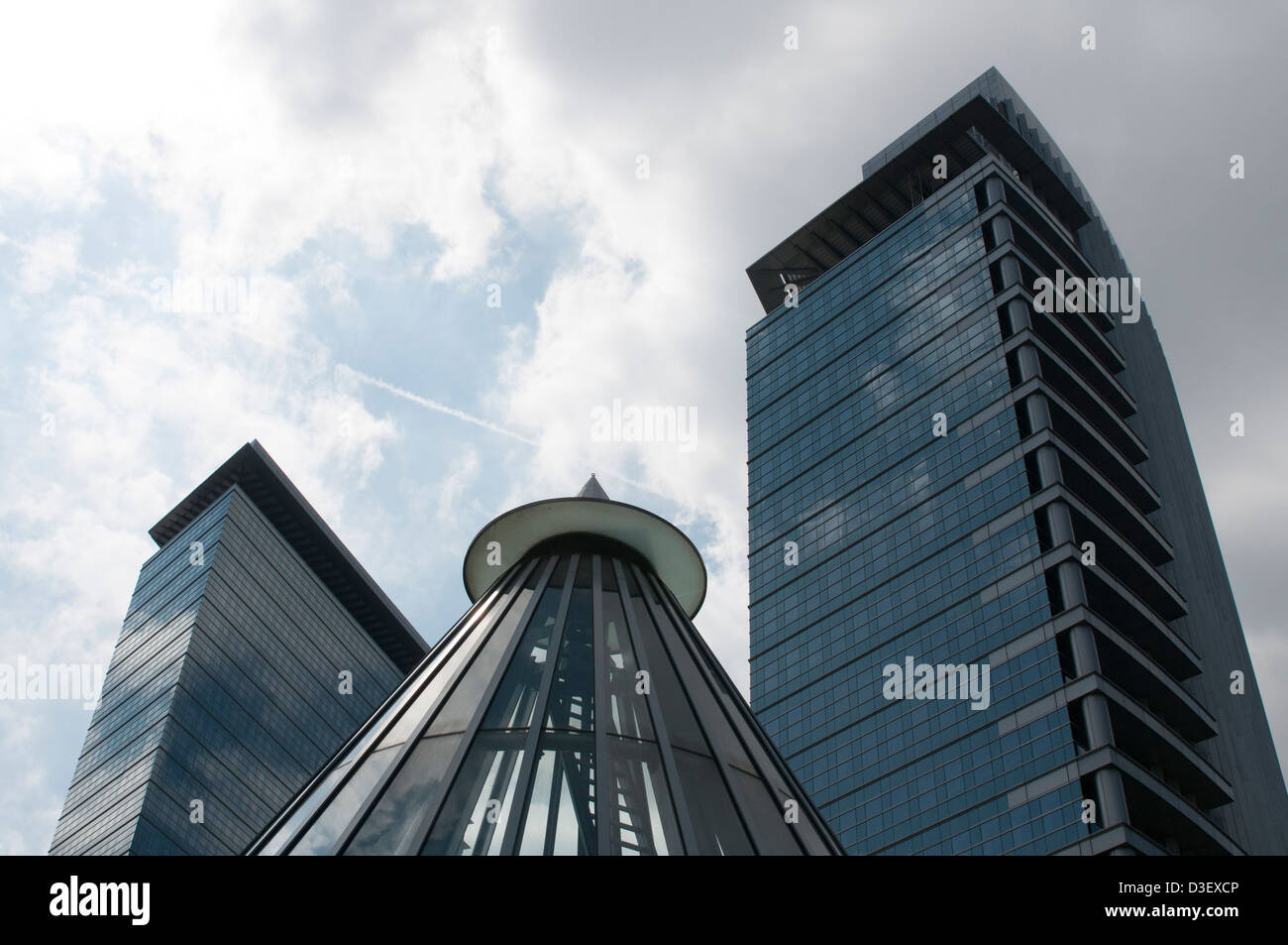 Castor Und Pollux, Bürogebäude in Frankfurt Am Main Deutschland Stockfoto