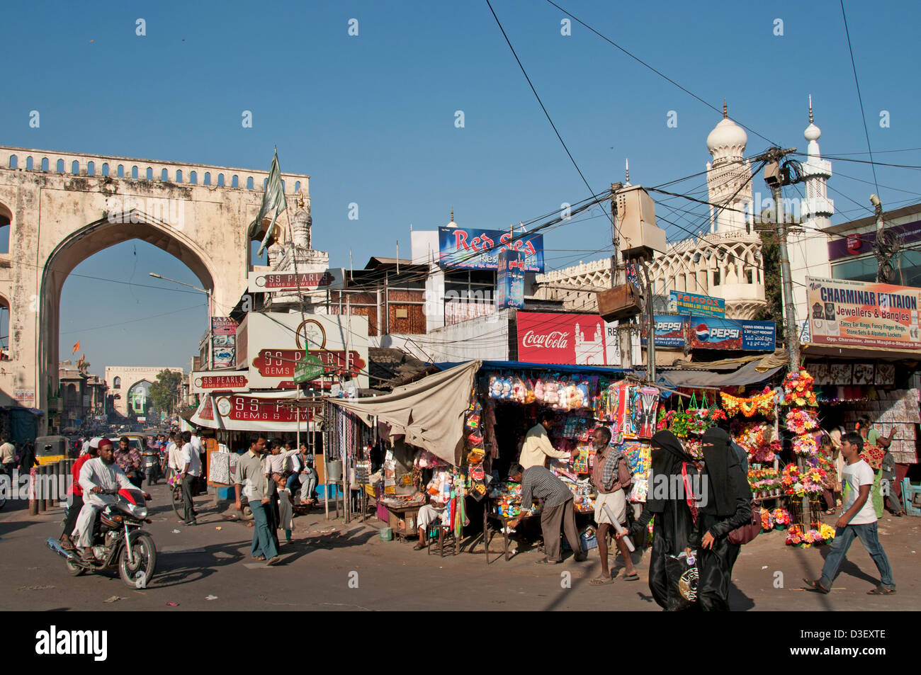 Hyderabad Andhra Pradesh, Indien Laad-Basar Stockfoto