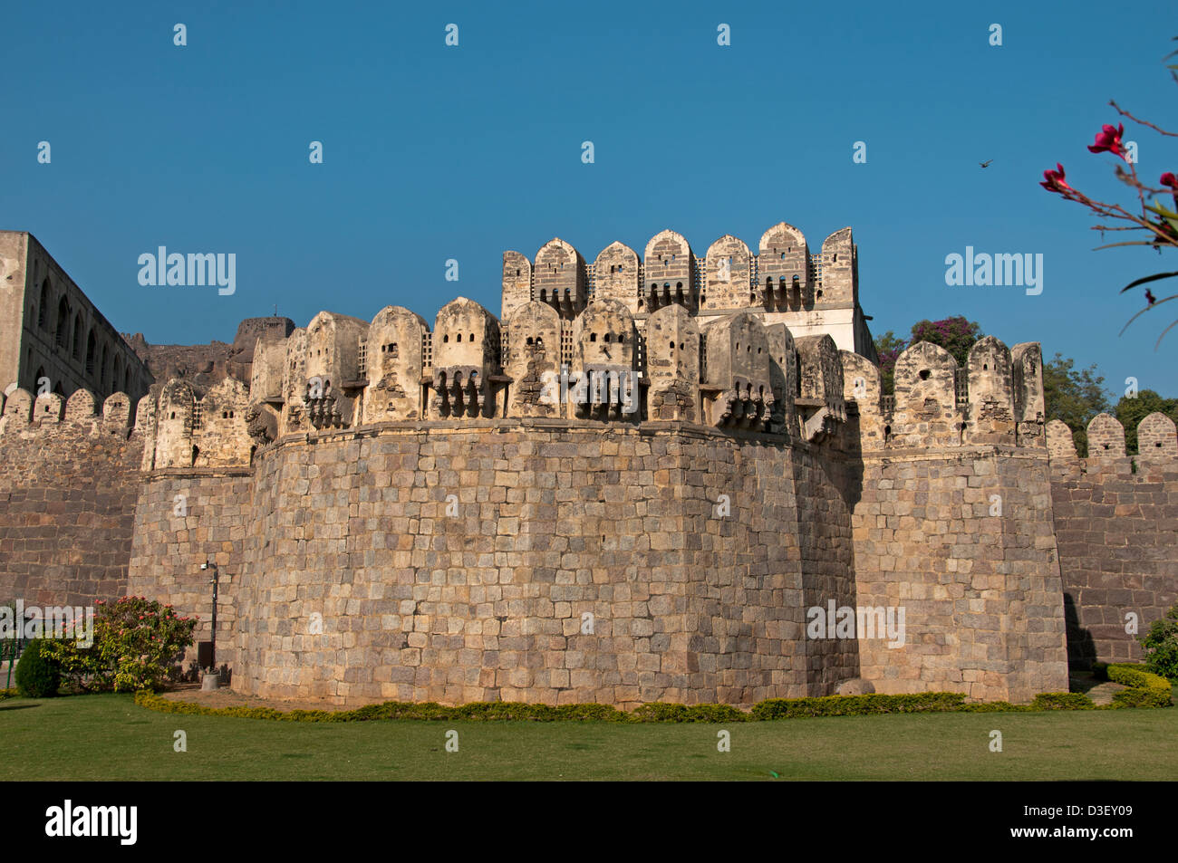 Golkonda Fort ruiniert Hauptstadt des alten Königreichs von Golkonda 1518 – 1687 Hyderabad Indien Andhra Pradesh Stockfoto