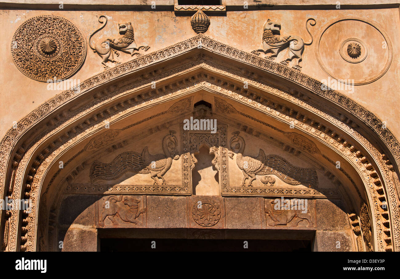 Golkonda Fort ruiniert Hauptstadt des alten Königreichs von Golkonda 1518 – 1687 Hyderabad Indien Andhra Pradesh Stockfoto