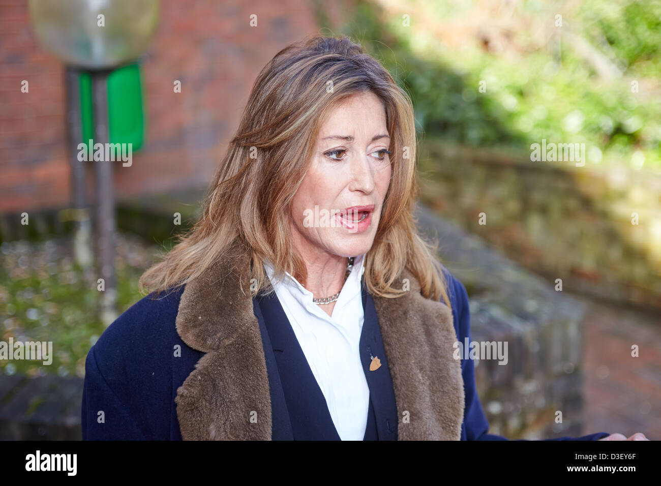 Ex-Model Paula Hamilton lässt Aylesbury Magistrates Court nach Geldstrafe £1.065 wegen tätlichen Angriffs auf einen Polizisten Stockfoto