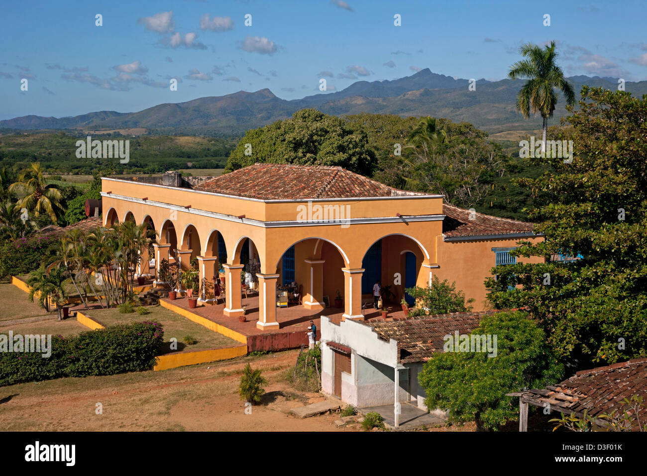 Hacienda Ingenios auf Manaca Ignaza Zuckerrohr-Plantage im Valle de Los Ingenios / Tal der Sugar Mills, Kuba Stockfoto