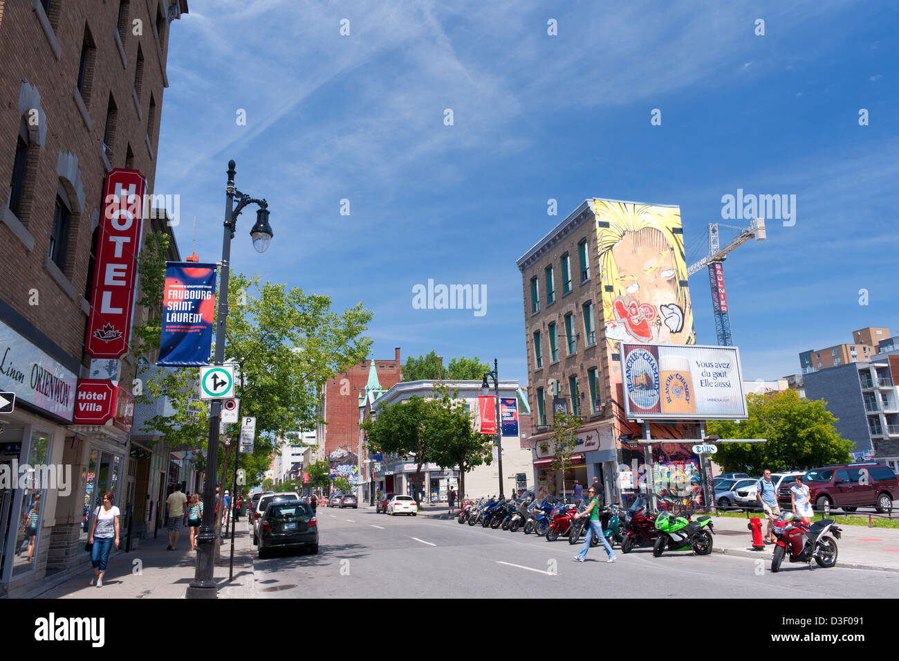 Ste-Catherine Street, Montreal, Provinz Quebec, Kanada. Stockfoto