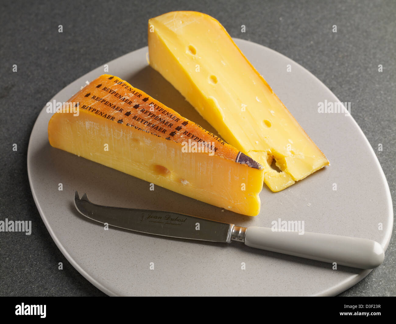 Reypanaer Käse Keile Stockfoto