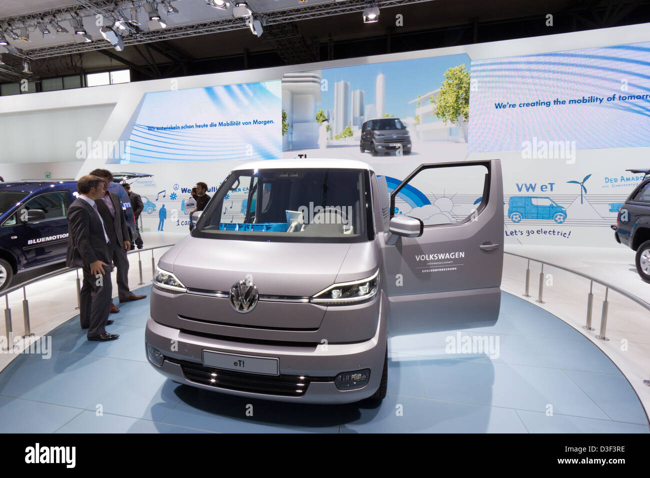 VW eT! Elektro-Transporter Konzept Van auf der IAA IAA Nutzfahrzeuge 2012. Hannover, Deutschland Stockfoto