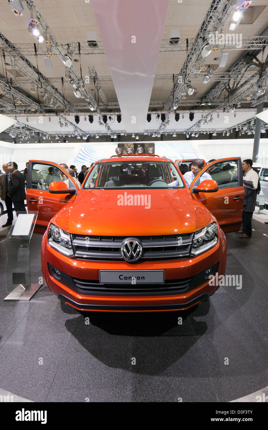 Neue Volkswagen Amarok Canyon Abholung der IAA IAA Nutzfahrzeuge 2012. Hannover, Deutschland Stockfoto