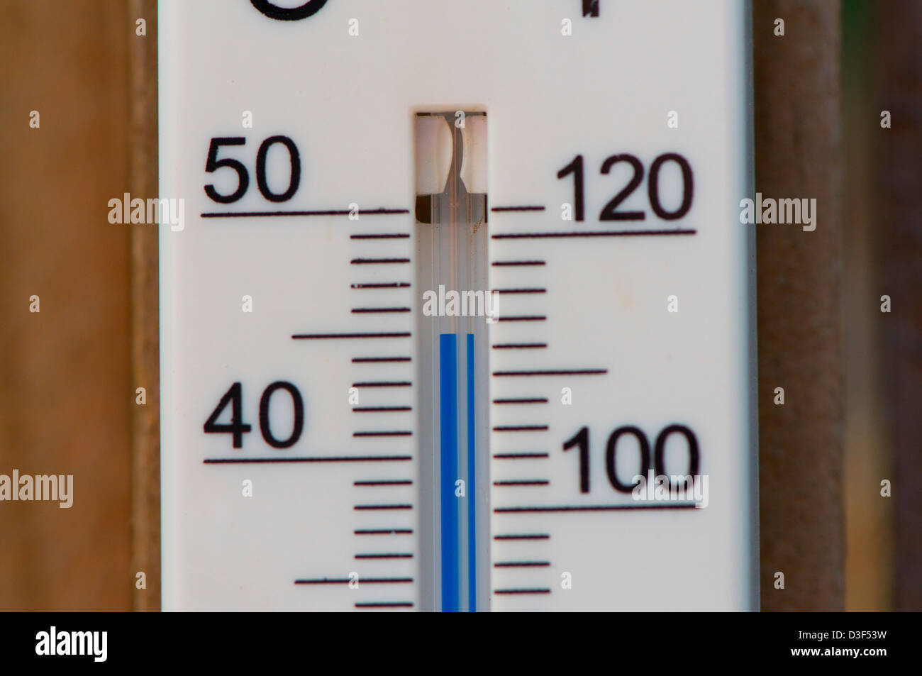 Eine Temperaturanzeige zeigt 45c in Sydney Australia Stockfoto