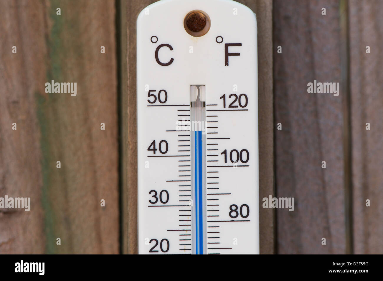 Eine Temperaturanzeige zeigt 45c in Sydney Australia Stockfoto