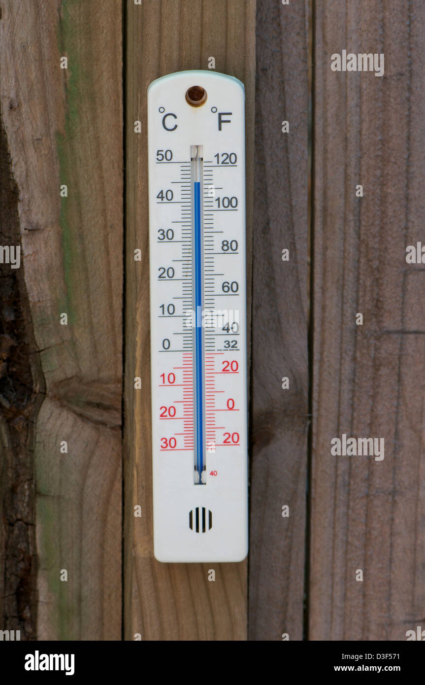 Eine Temperaturanzeige zeigt 45c Sydney Australien Stockfoto