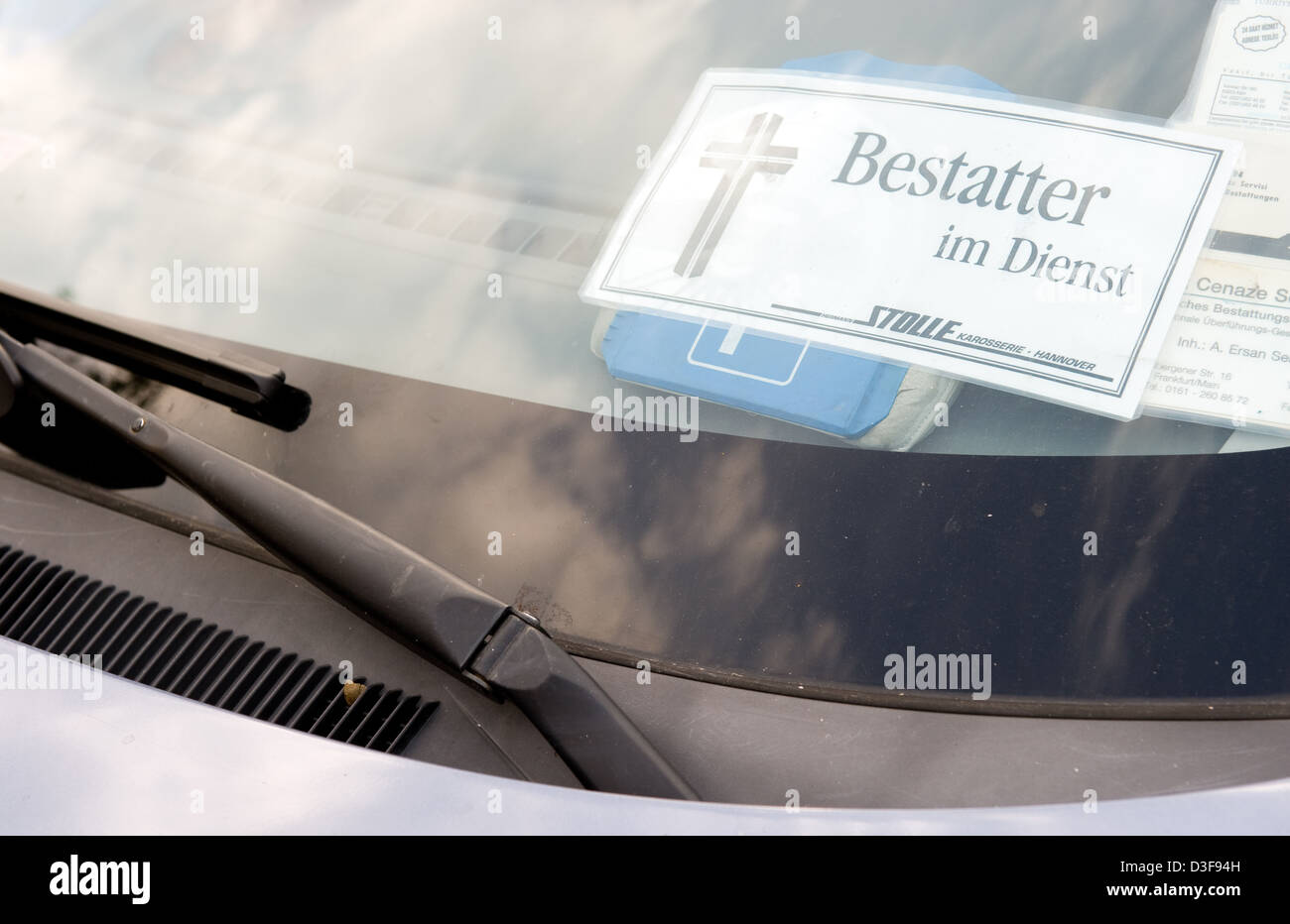 Leipzig, Deutschland, in der Trauerfeier Stockfoto