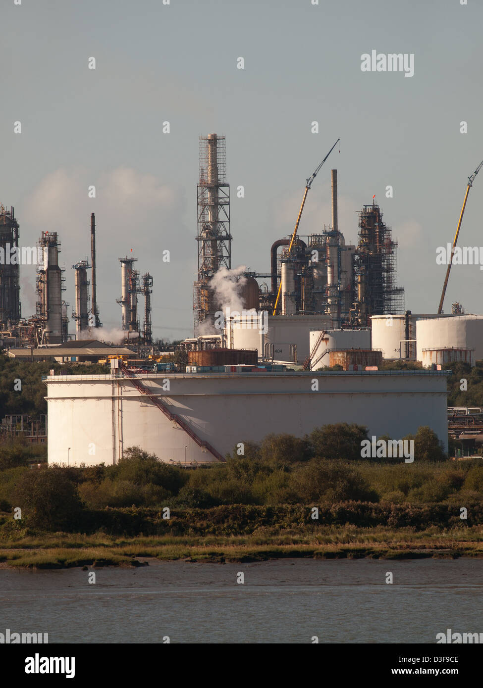 Fawley Oil Raffinerie Hampshire England UK Stockfoto