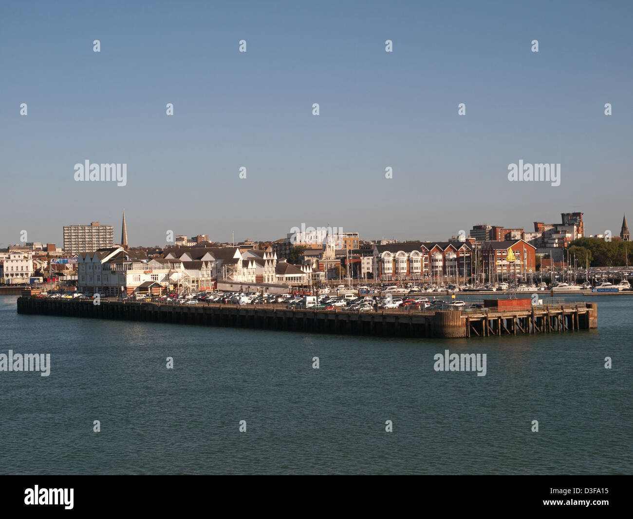 Stadt Kai Pier Southampton Hampshire England UK Stockfoto