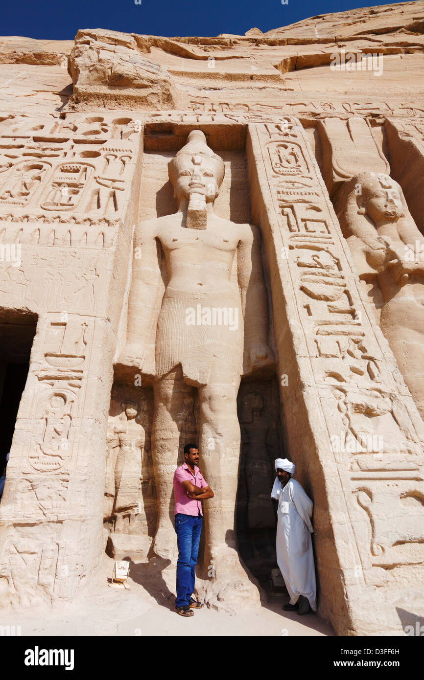 Abu Simbel. Tempel der Hathor. Ägypten Stockfoto