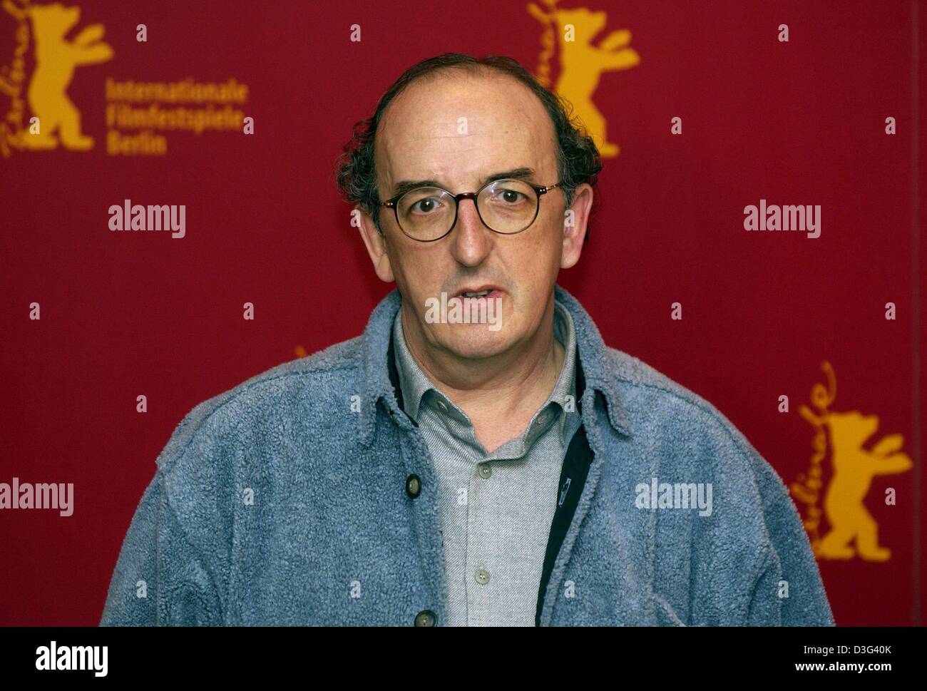 (Dpa) - US Regisseur Jaume Roures der Berlinale 53. internationalen Film Festival in Berlin, 14. Februar 2003 abgebildet ist. Er präsentiert seinen Dokumentarfilm "Comandante" läuft im Wettbewerb um den Goldenen Bären ausgezeichnet. Der Film ist ein Portrait der kubanische Präsident Fidel Castro. Stockfoto