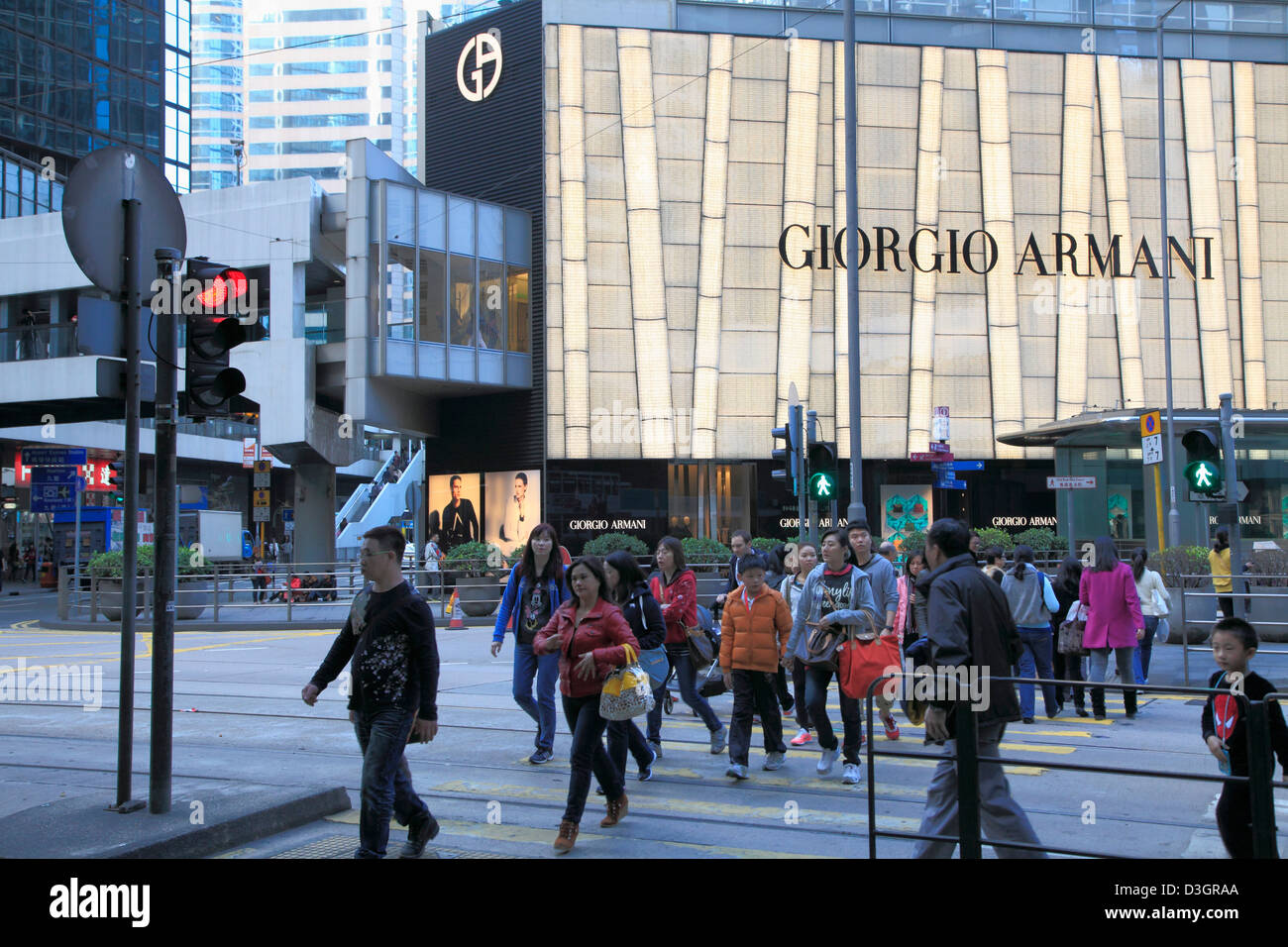 China, Hongkong, Central District, Giorgio Armani Store, Stockfoto