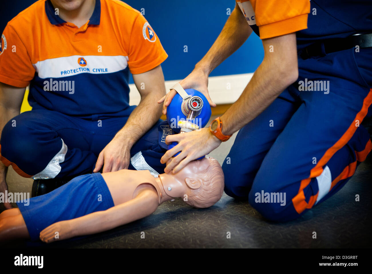 ERSTE HILFE Stockfoto