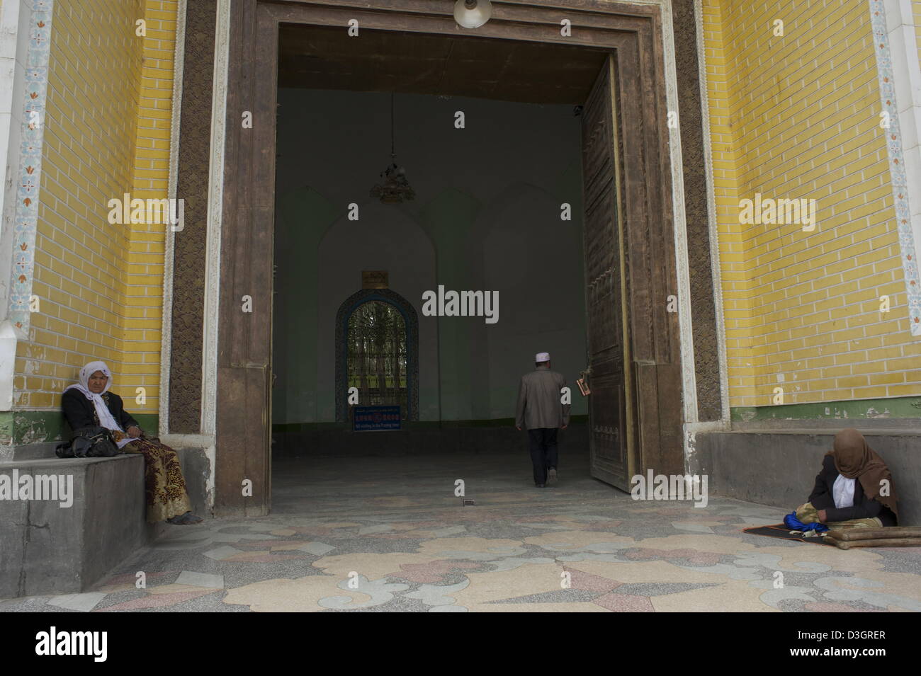 ID-Kah Moschee in der Altstadt von kashgar Stockfoto