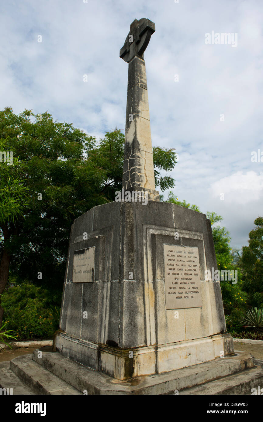 Krapf Memorial, Mombasa, Kenia Stockfoto