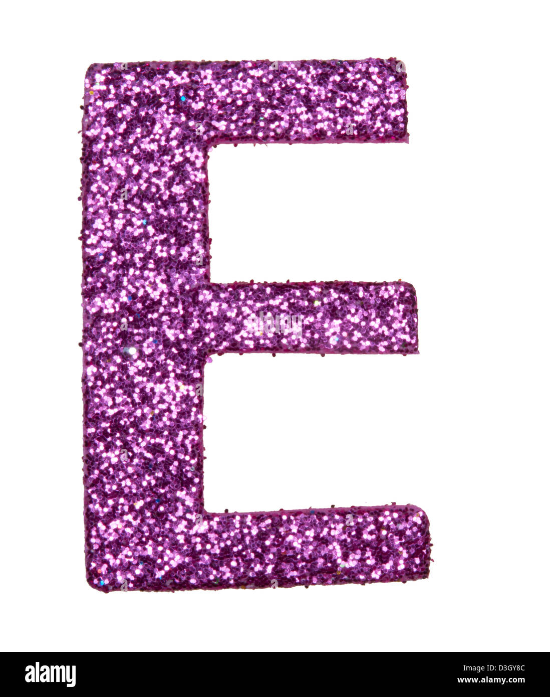 Buchstaben des Alphabets E Stockfoto