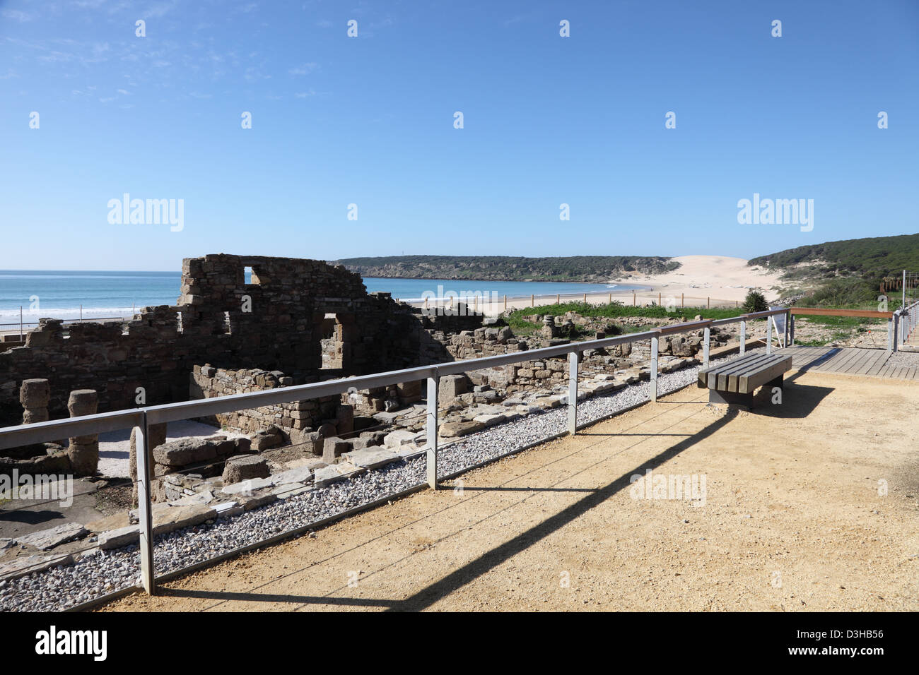 Ruinen der römischen Stadt Baleo Claudia in Andalusien, Südspanien Stockfoto