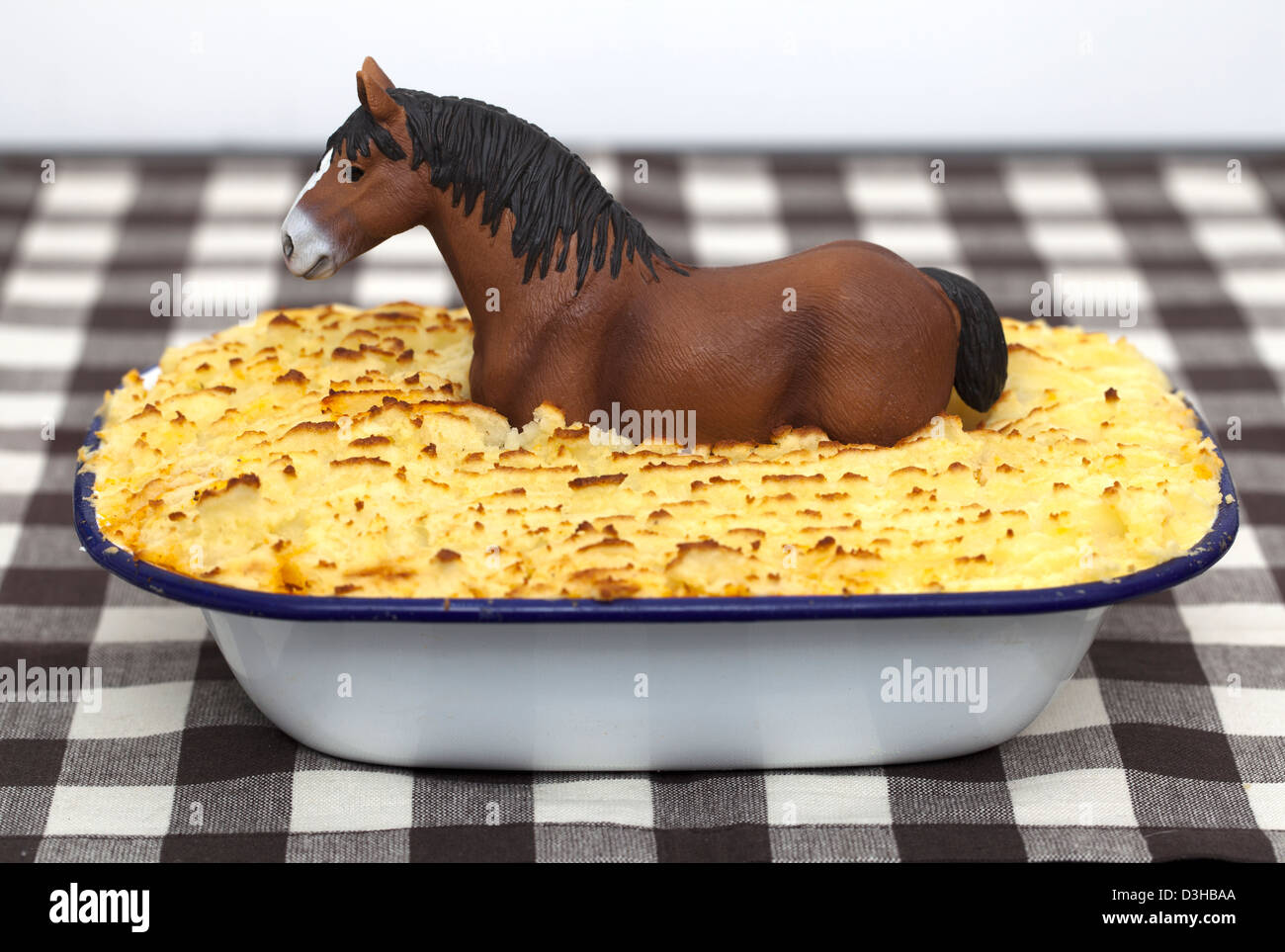 Pferd-Fleischpastete Stockfoto