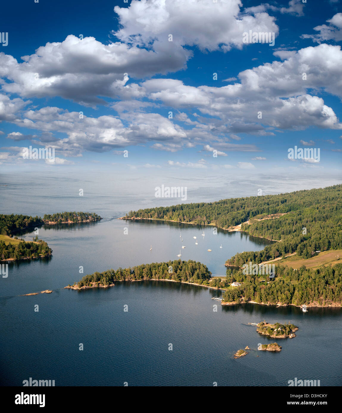 Golf-Inseln - Saturna Island und Samuel Island, Britisch-Kolumbien Stockfoto