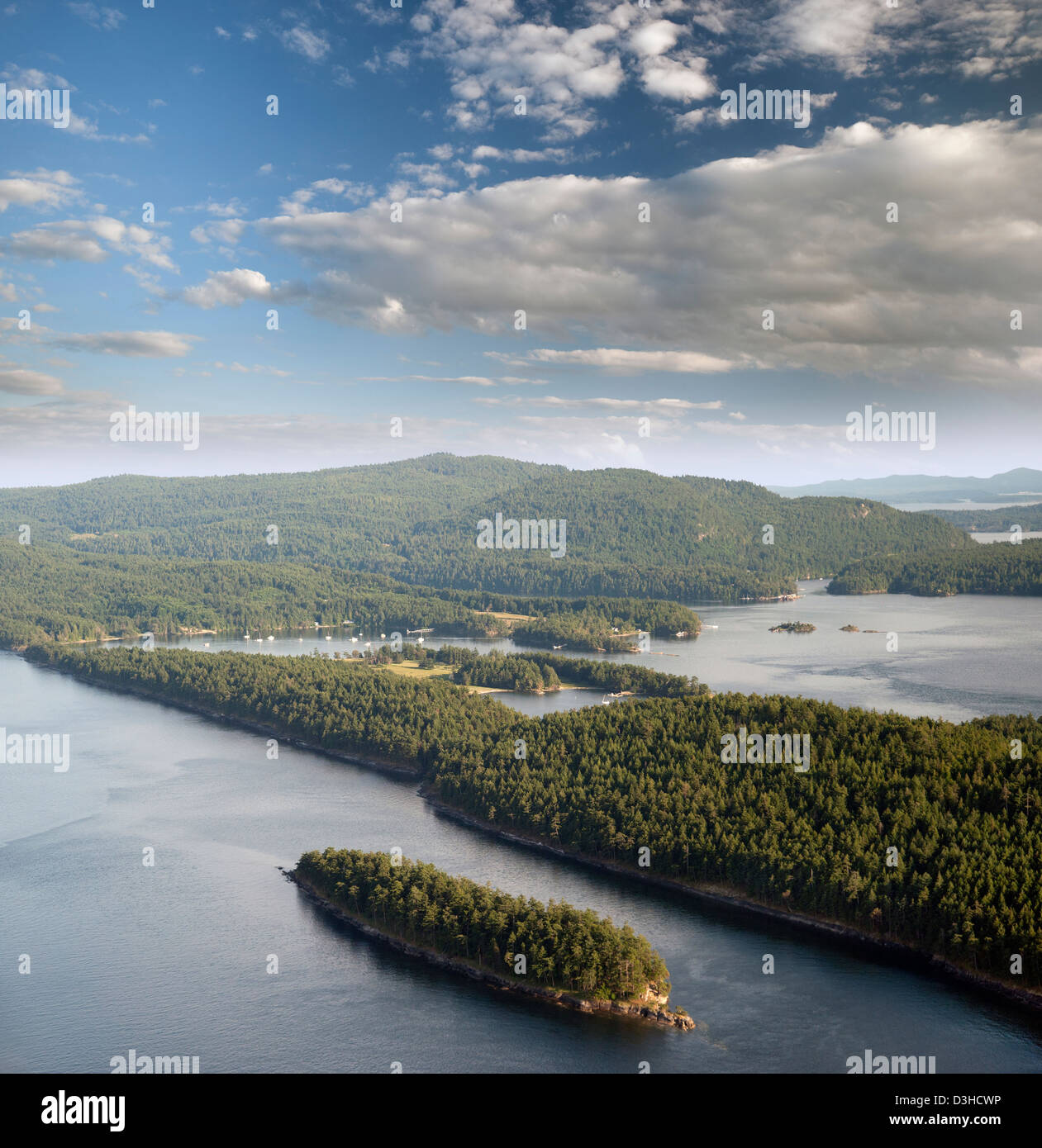 Gulf Islands - Saturna Island und Samuel Island Stockfoto