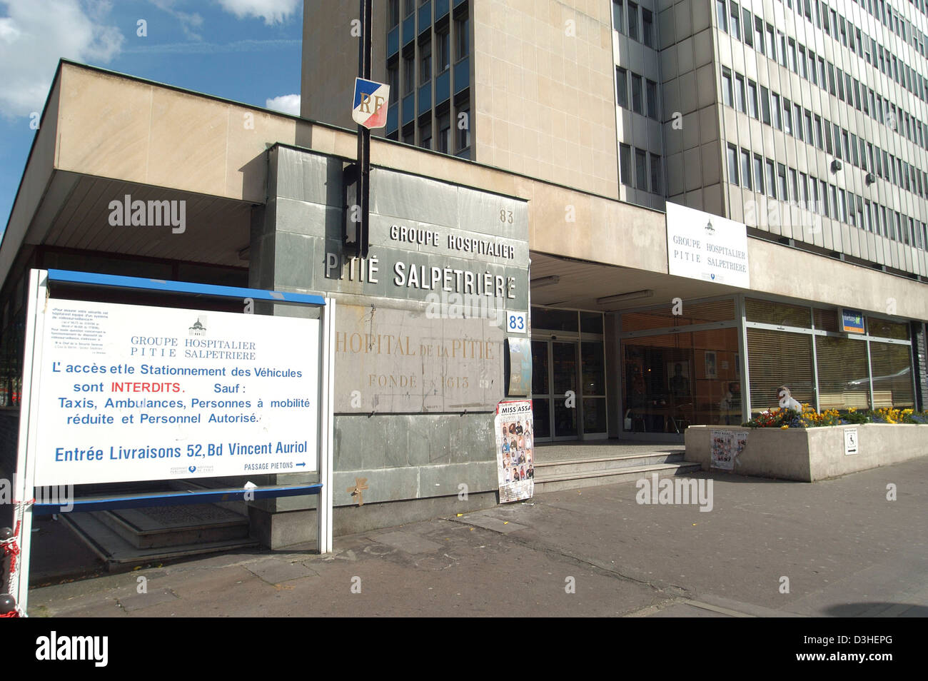 SALPETRIERE KRANKENHAUS, PARIS Stockfoto