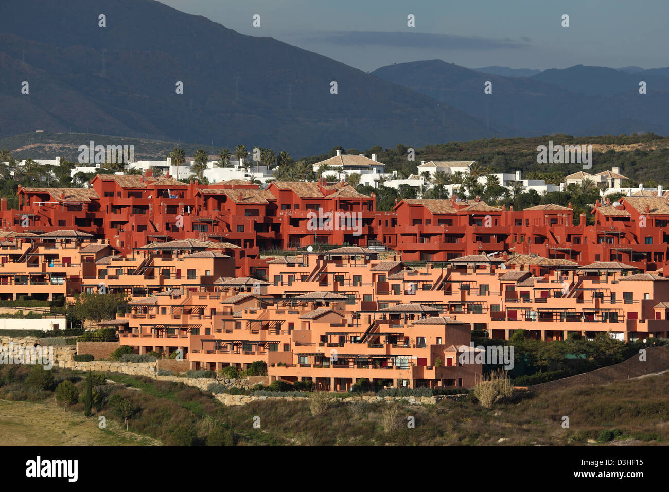Neue Urbanisation an der Costa Del Sol, Andalusien, Spanien Stockfoto