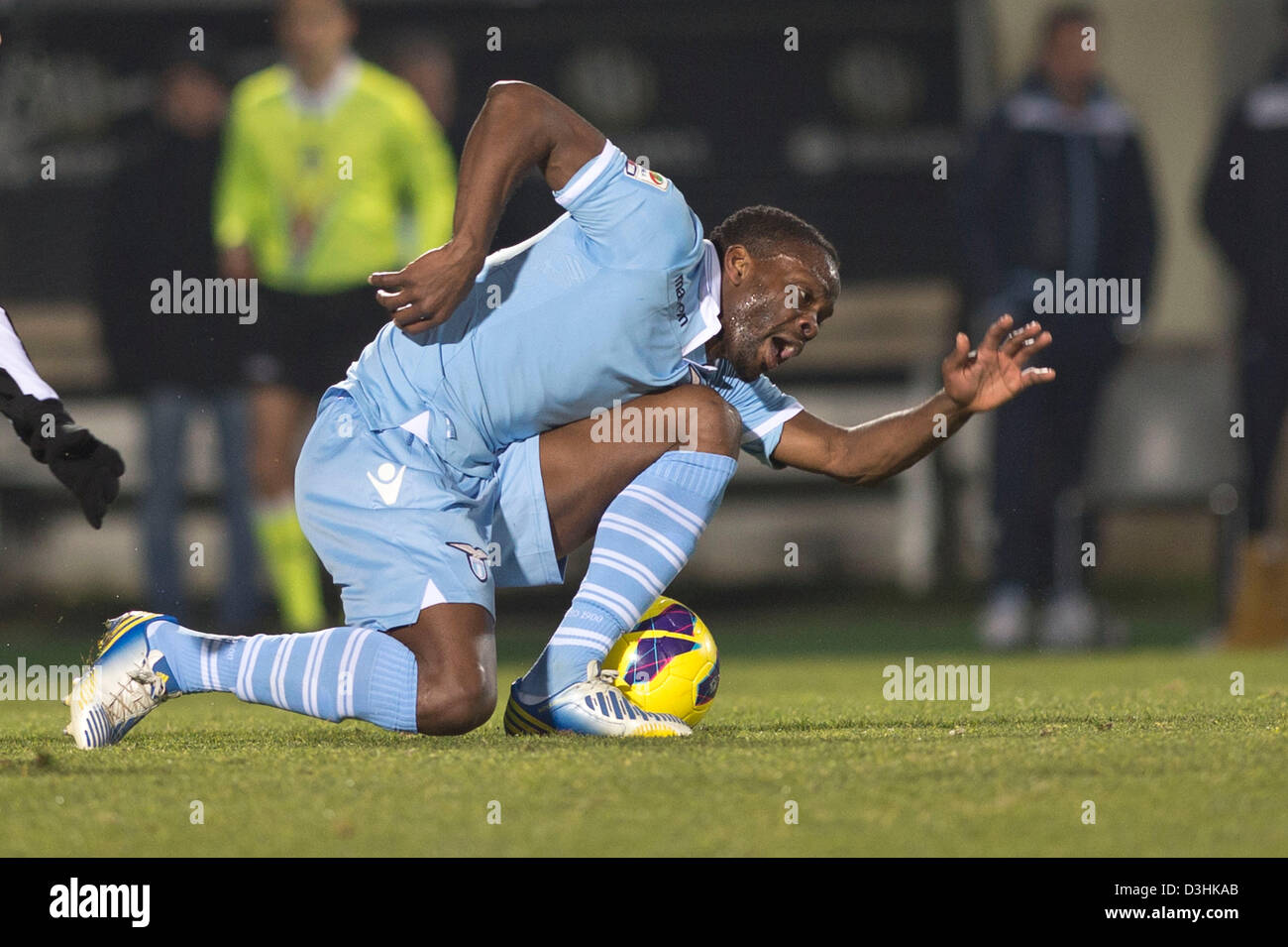 Louis Saha (Latium), 18. Februar 2013 - Fußball / Fußball: italienische "Serie A" match zwischen Siena 3-0 Lazio im Artemio Franchi Montepaschi Arena in Siena, Italien. (Foto von Maurizio Borsari/AFLO) Stockfoto