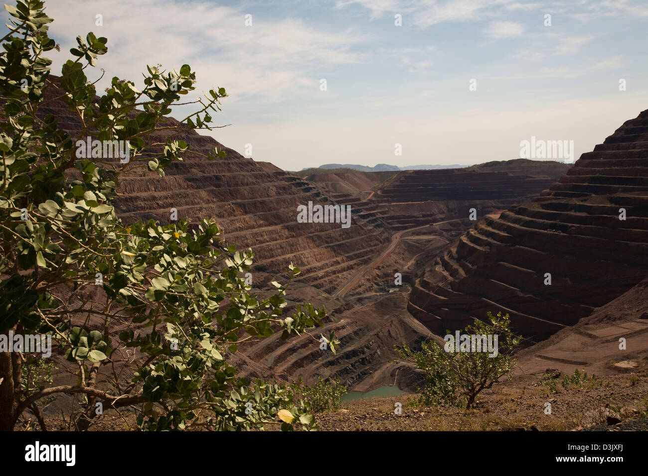 AK-1 Tagebau, Rio Tinto Argyle Diamond Mine, südlich von Kununnura, East Kimberley Region, Western Australia Stockfoto